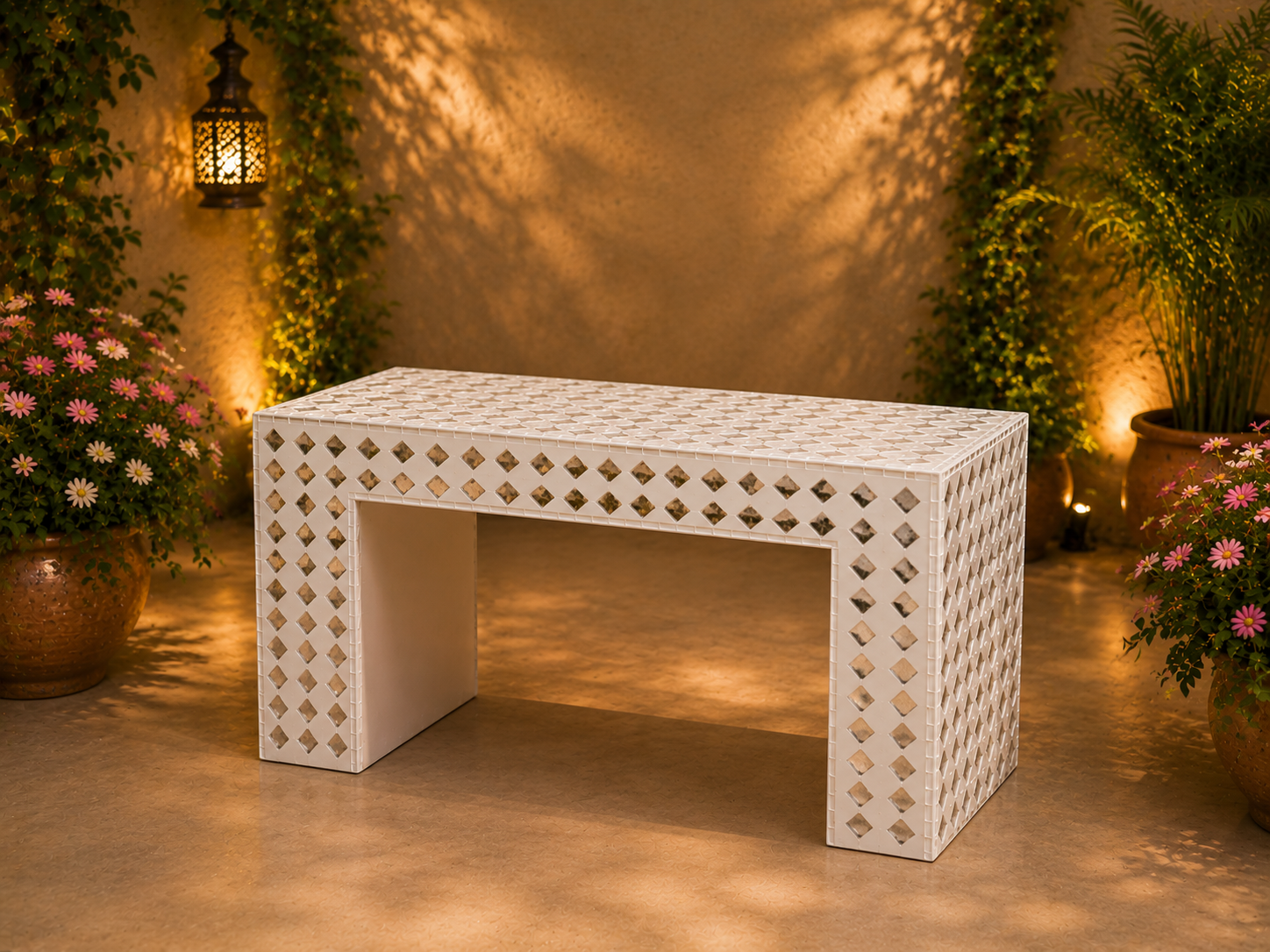 CONSOLE TABLE 3FT MIRROR